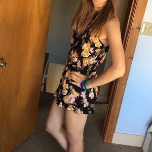 High Neck Romper